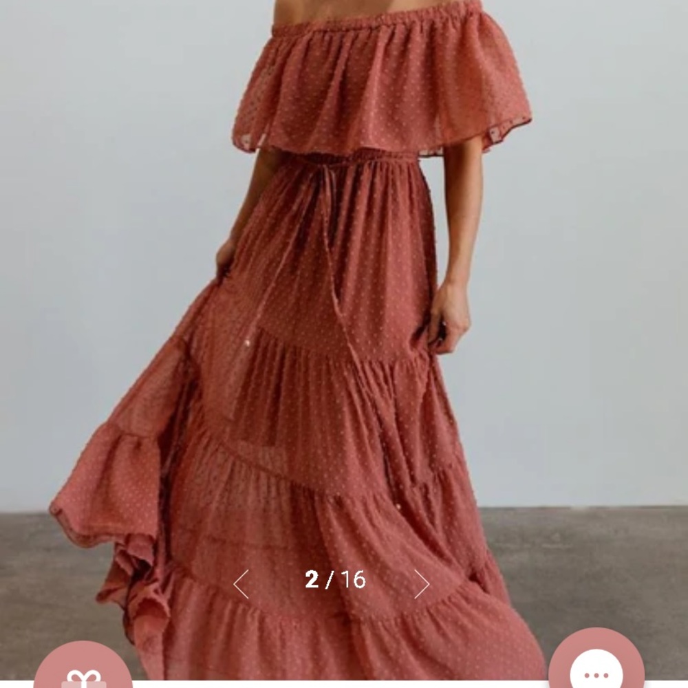 Swiss Dot Maxi from Baltic Born in Dusty Mauve